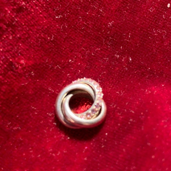 Chamilia sterling silver and pink crystal charm, pre-owned, condition 10/10 - Picture 2 of 3